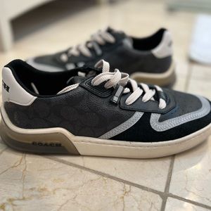 Black reflective Coach Sneakers